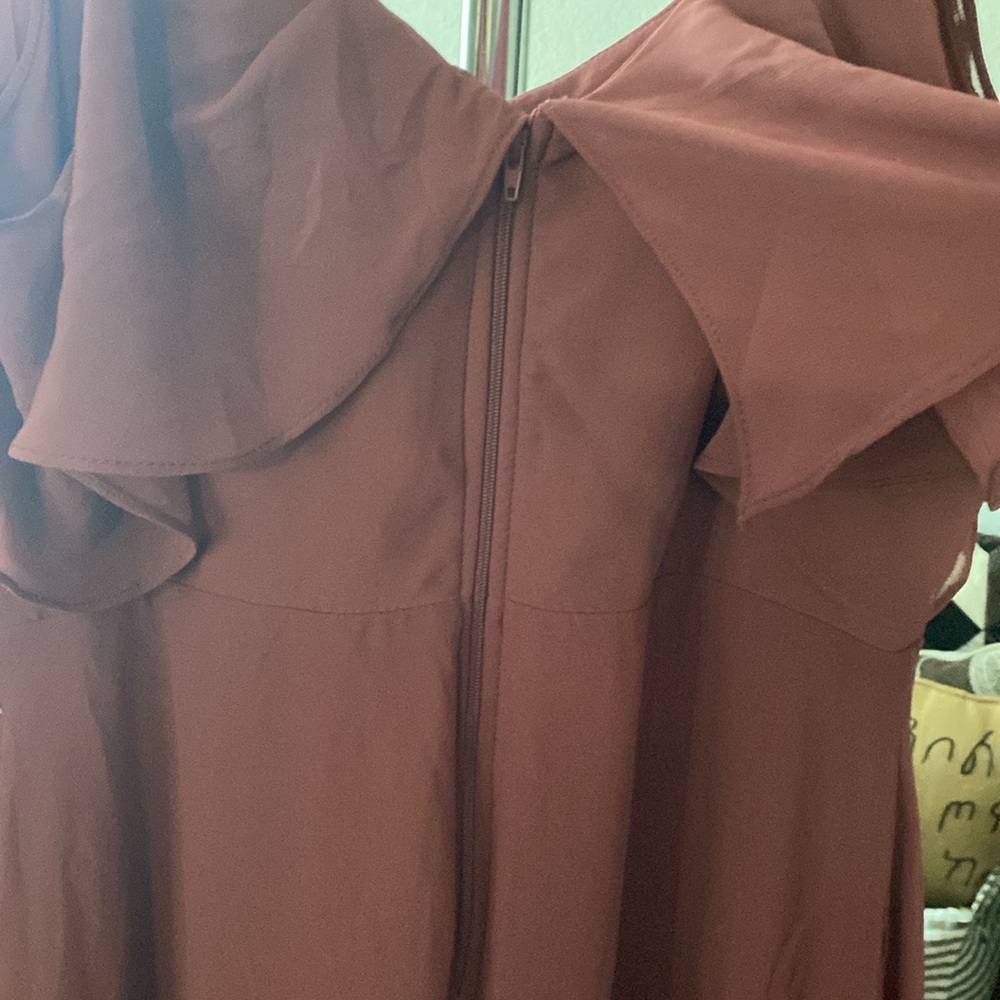 Birdy Grey Maxi Dress Large English red rose, Formal Bridesmaid Gown Pockets - Picture 7 of 8